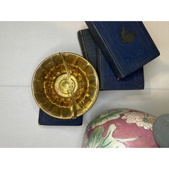 VTG Brass Basket Braided Handle French Country Cottage-core Decor Easter MCM - Picture 4 of 7